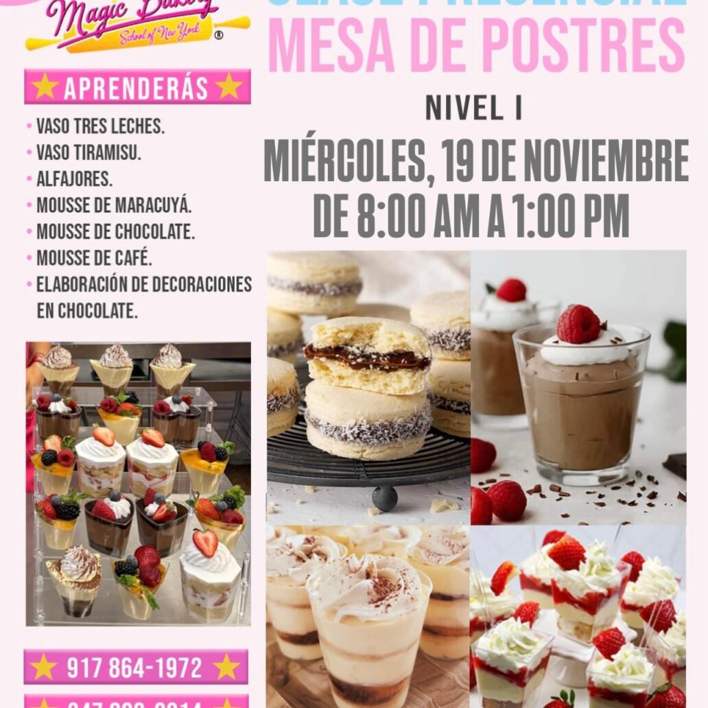 Clase Mesa Postres Nivel I