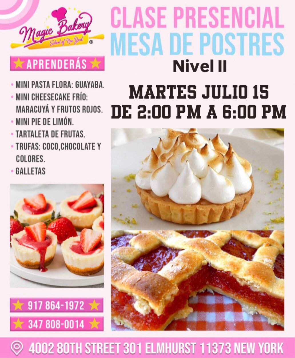 Clase Presencial: Mesa de Postres Nivel II