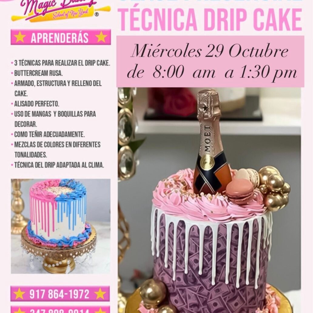 Clase Presencial: Técnica Drip Cake
