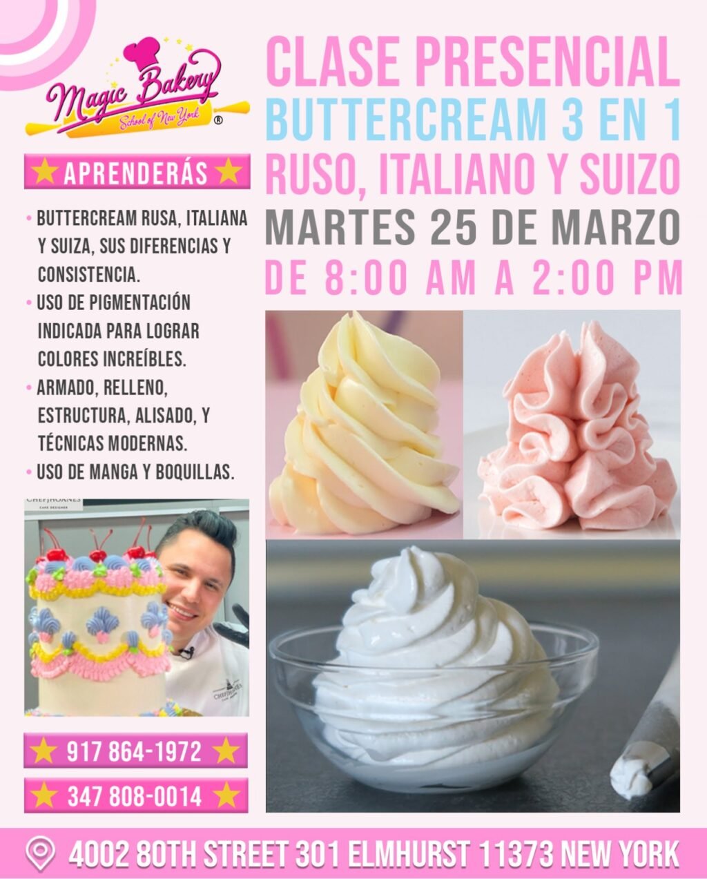 Clase Butter Cream 3 en 1