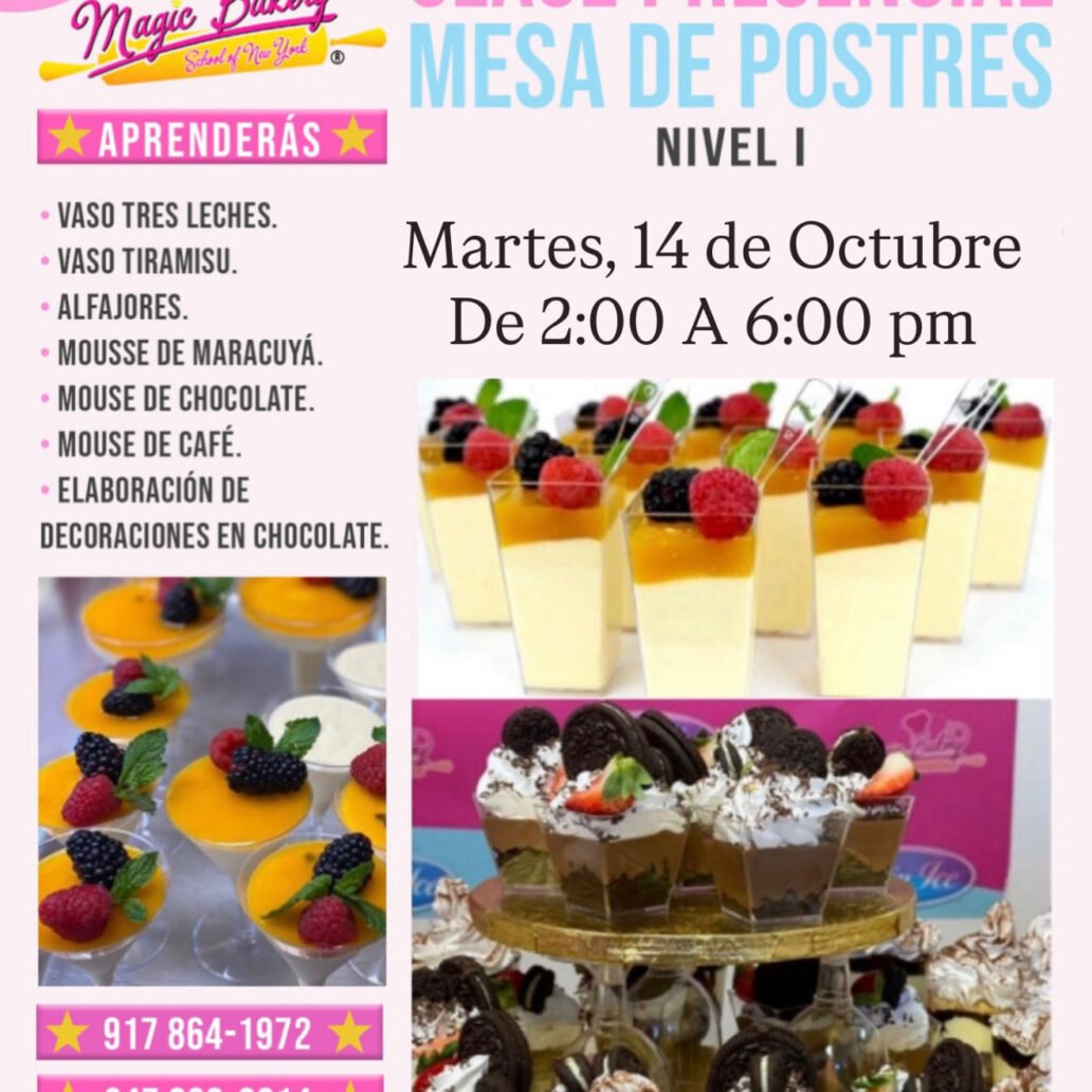 Clase Mesa Postres Nivel I