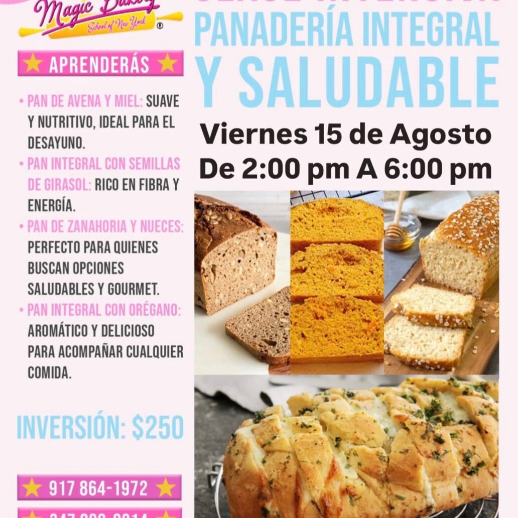 Clase Intensiva: Panadería Integral y Saludable