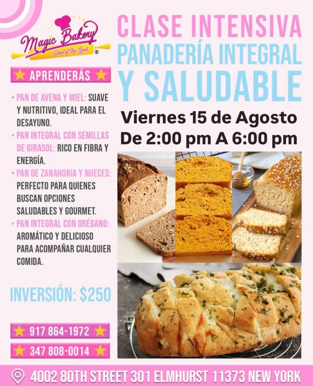 Clase Intensiva: Panadería Integral y Saludable