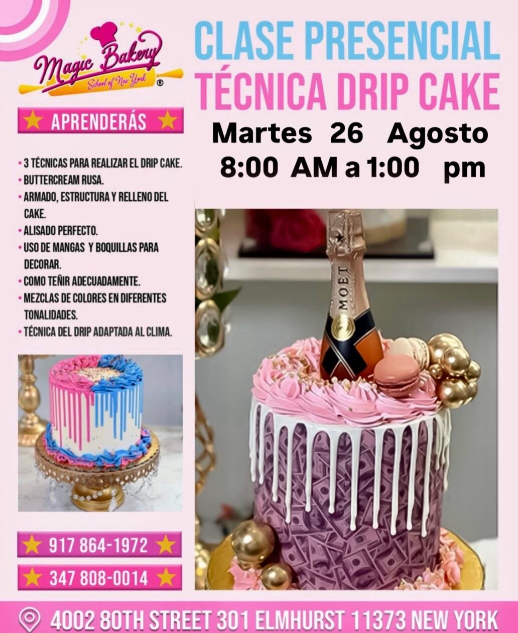 Clase Presencial: Técnica Drip Cake