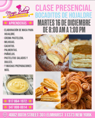 Clase de Bocaditos de Hojaldre en Nueva York – Presencial