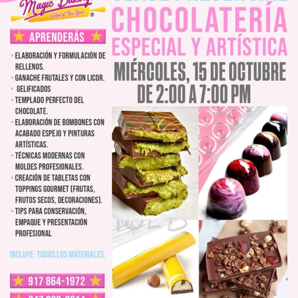 CHOCOLATERÍA ESPECIAL Y ARTÍSTICA