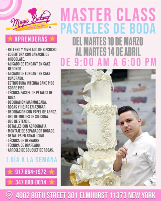 Master Class Wedding Cake en Fondant