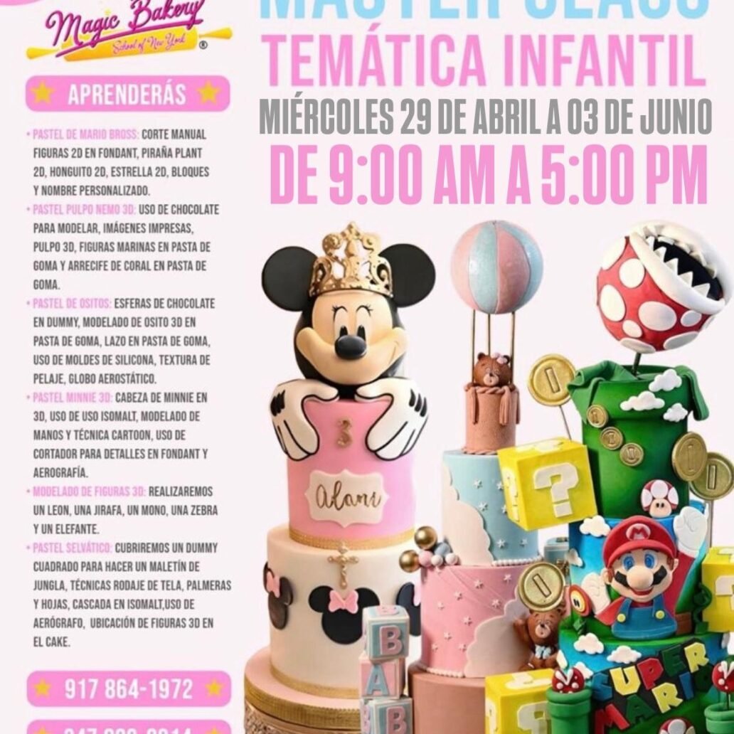 Masterclass Temática de Pasteles Infantiles