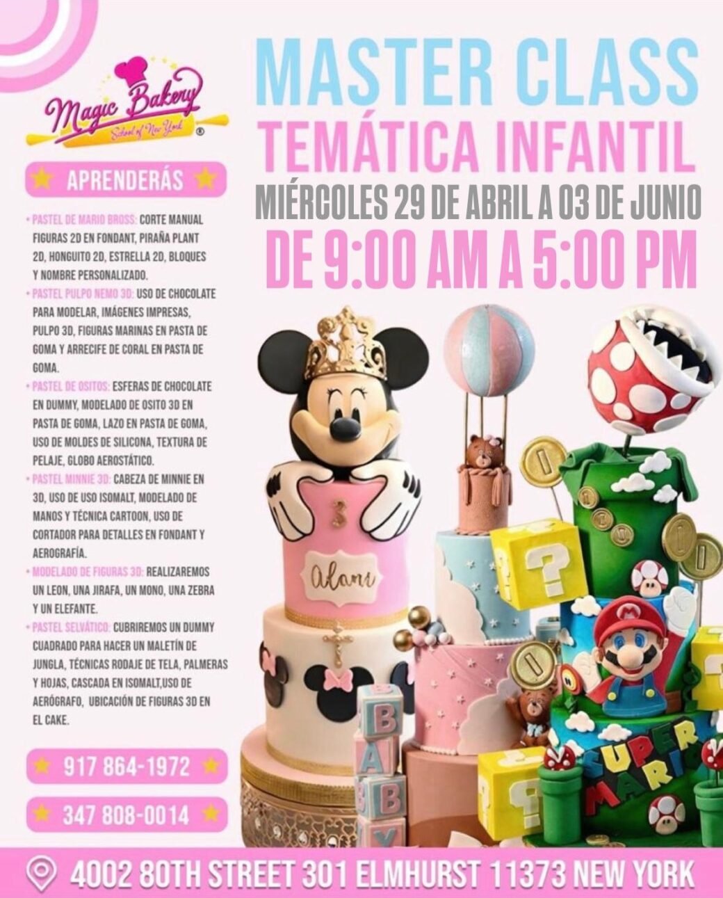 Masterclass Temática de Pasteles Infantiles