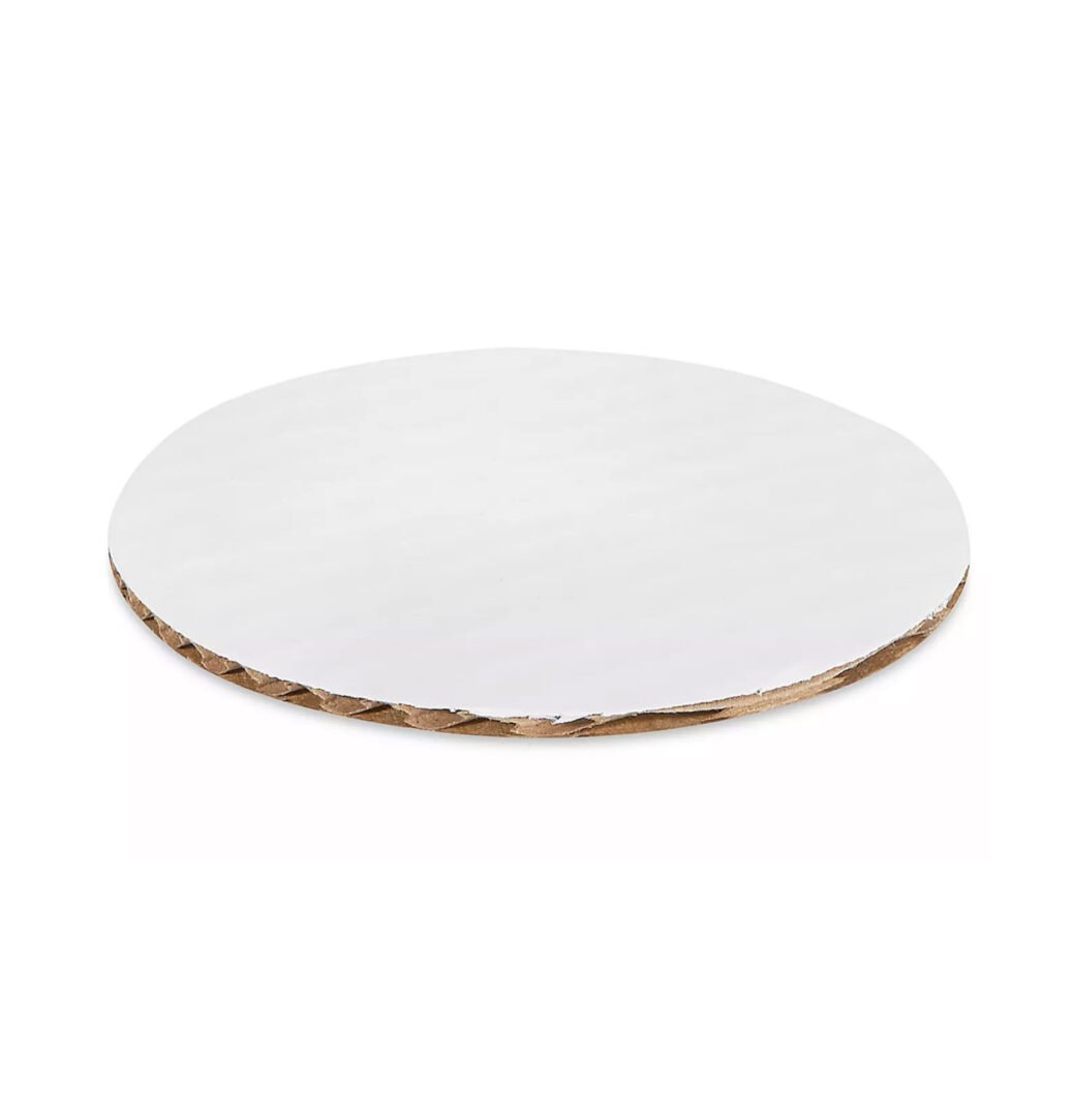 Disco Blanco de Carton de 4 Pulgadas