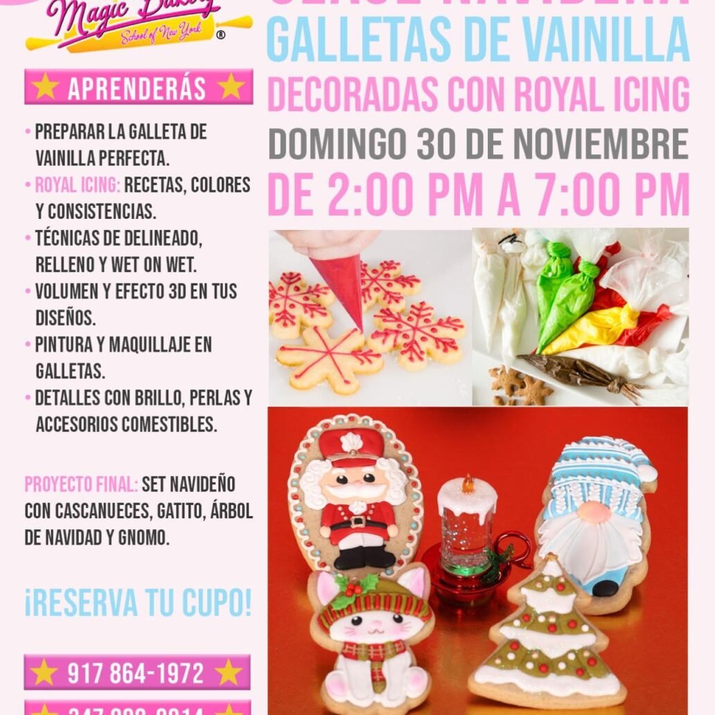 Clase Galletas de Vainilla Decoradas con Royal Icing