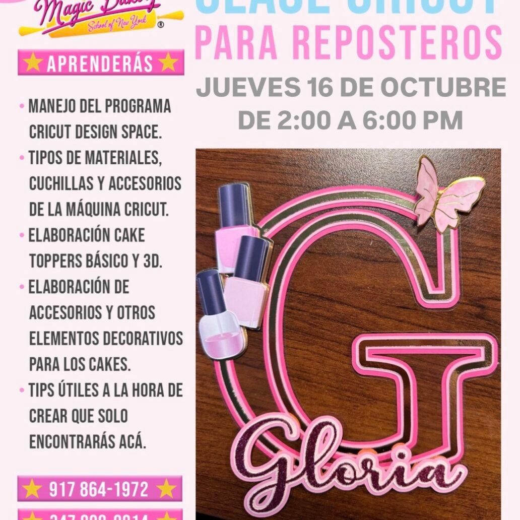 Clase Cricut Para Reposteria