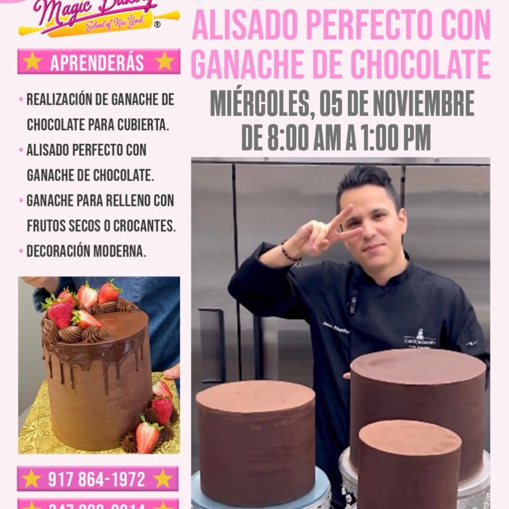 Clase de Alisado con Ganache de Chocolate