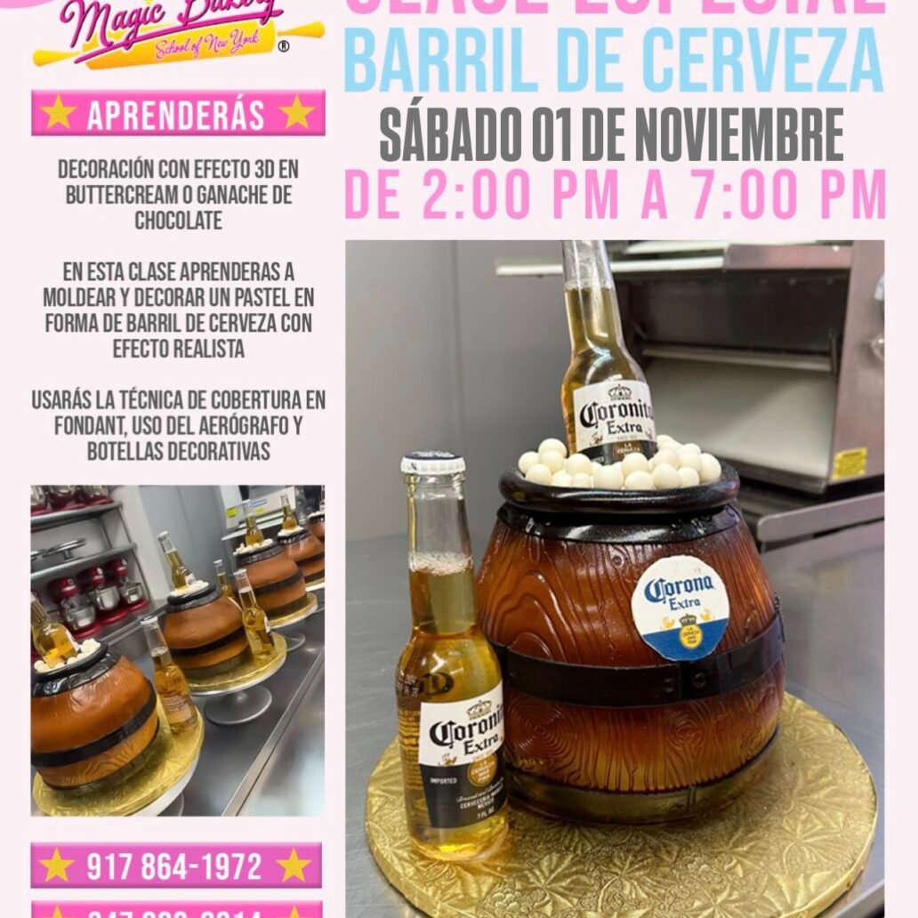 Clase Especial: Pastel Barril de Cerveza