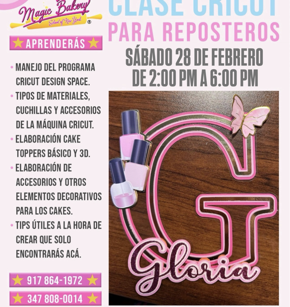 Clase Cricut Para Reposteria