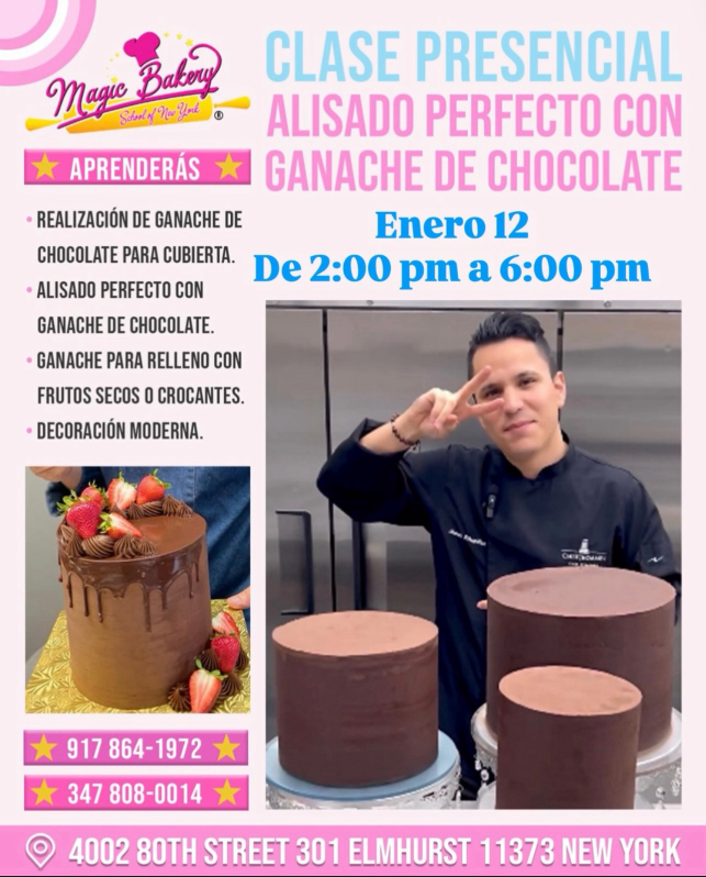 Clase de Alisado con Ganache de Chocolate