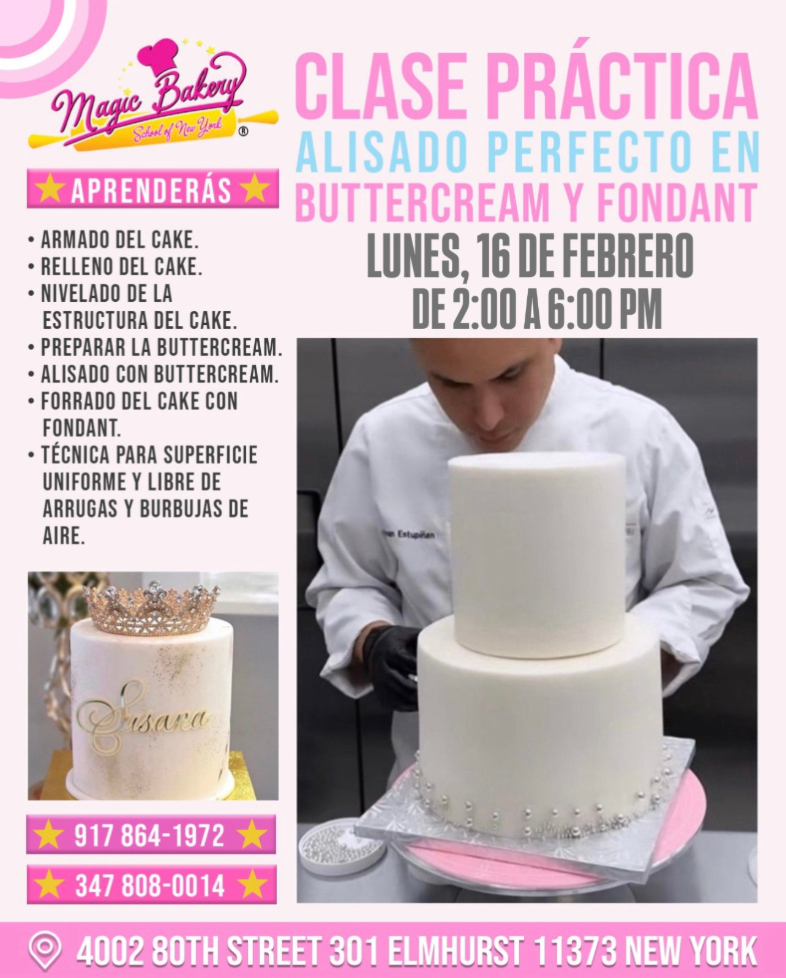 Clase de Alisado Perfecto en Buttercream y Fondant