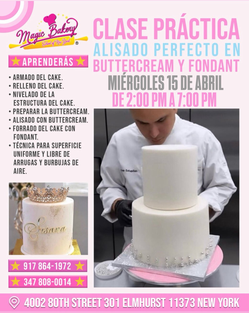 Clase de Alisado Perfecto en Buttercream y Fondant