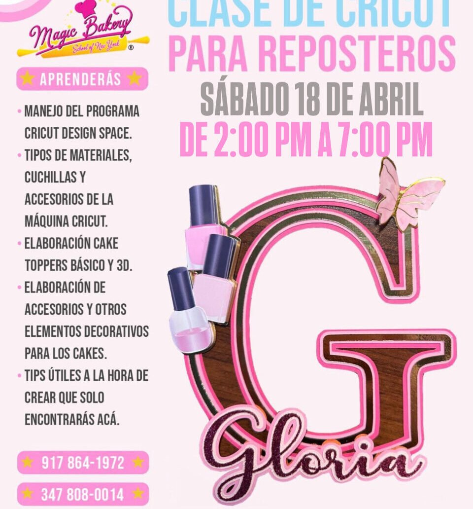 Clase Cricut Para Reposteria