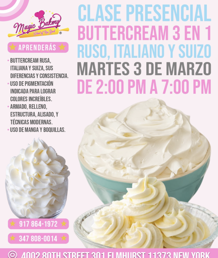 Clase Buttercream 3 en 1