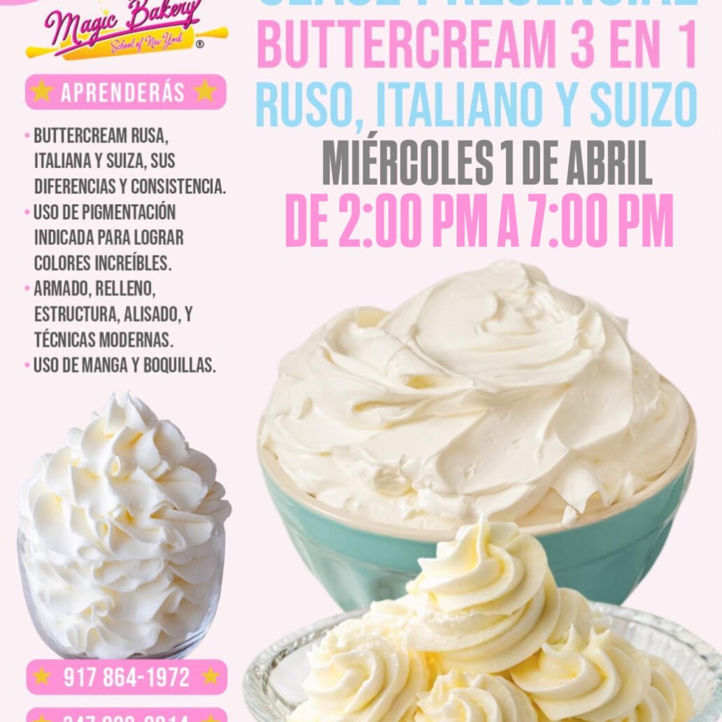 Clase Buttercream 3 en 1
