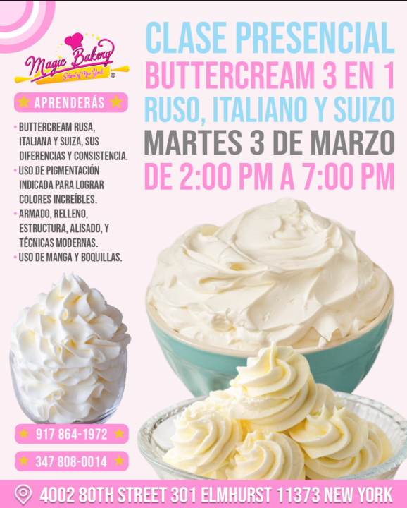 Clase Buttercream 3 en 1