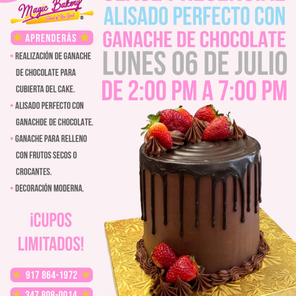 Clase Alisado con Ganache de Chocolate