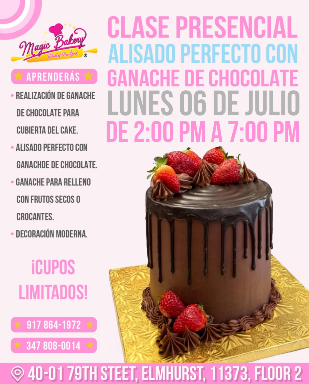 Clase Alisado con Ganache de Chocolate