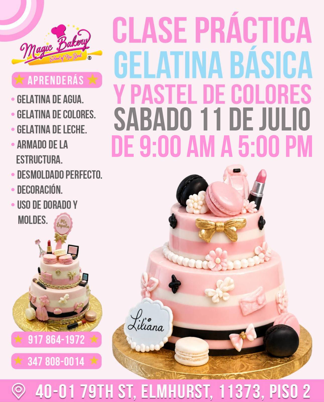 ✨ Clase Práctica de Gelatina Básica y Pastel de Colores ✨