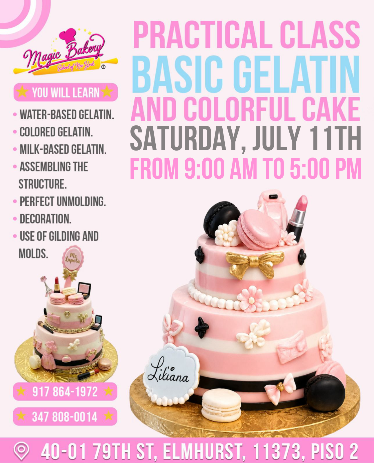 ✨ Clase Práctica de Gelatina Básica y Pastel de Colores ✨ - Imagen 2