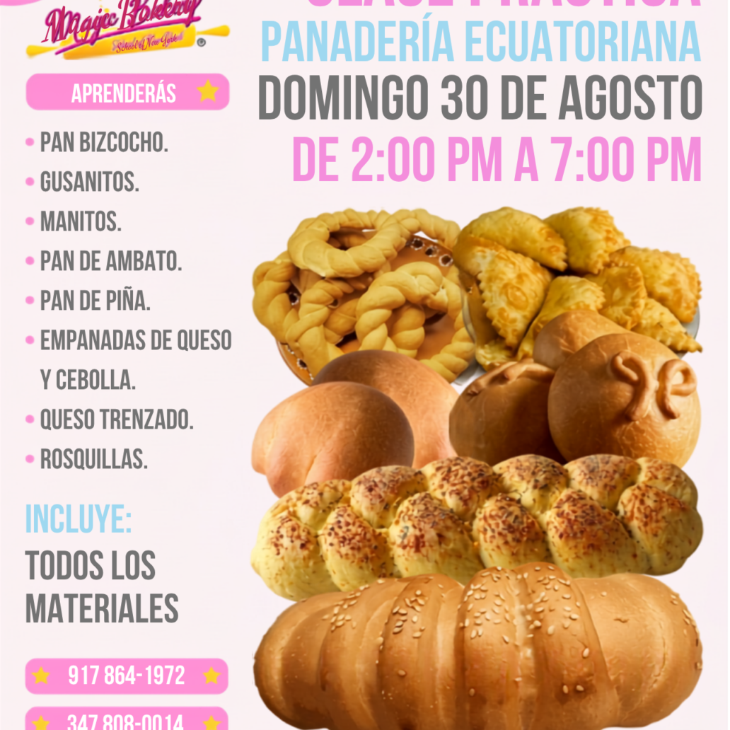 CLASE PRÁCTICA DE PANADERÍA ECUATORIANA