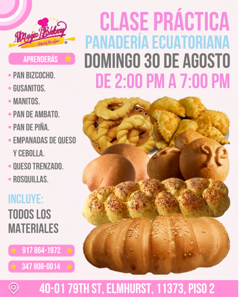 CLASE PRÁCTICA DE PANADERÍA ECUATORIANA