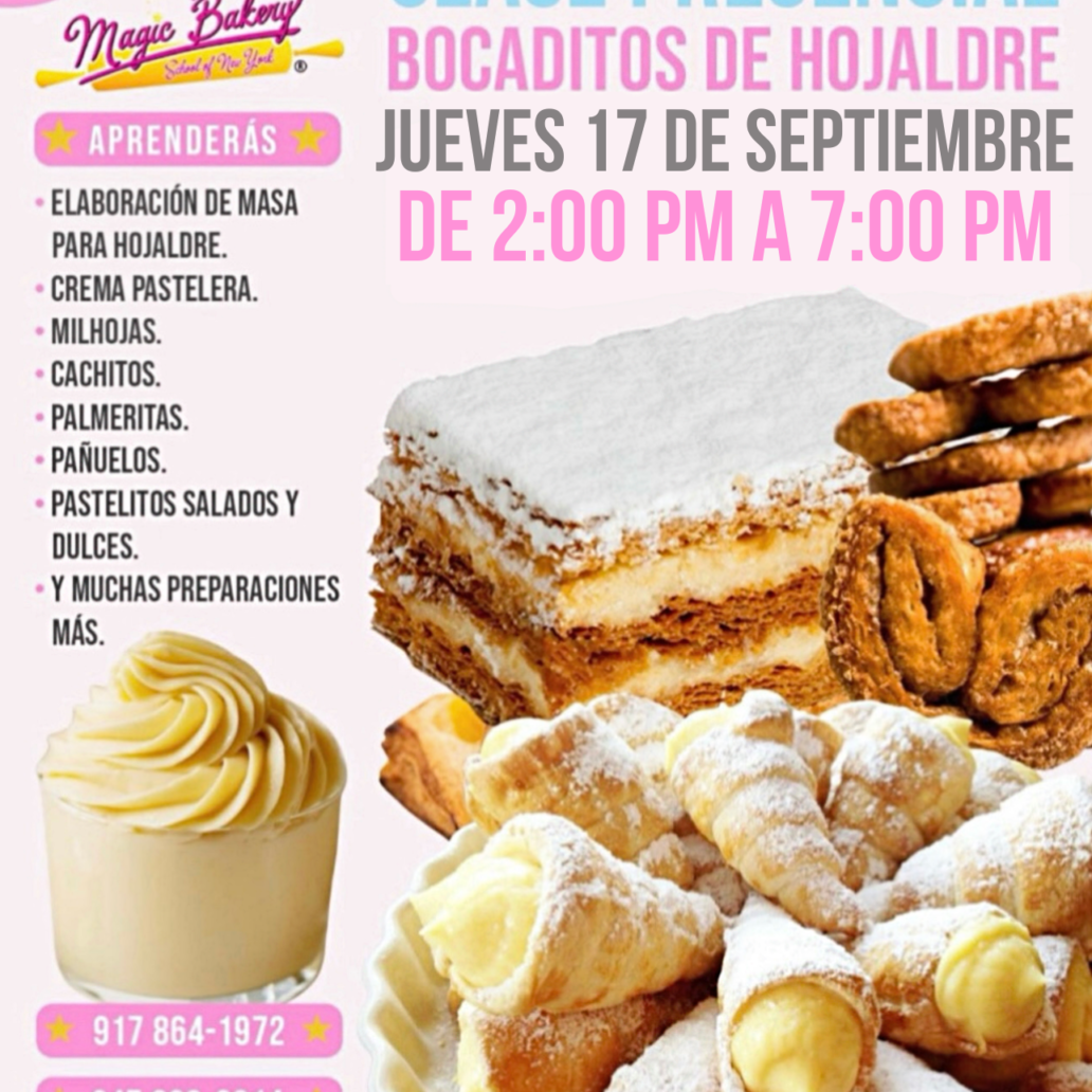 Clase Bocaditos de Hojaldre Septiembre