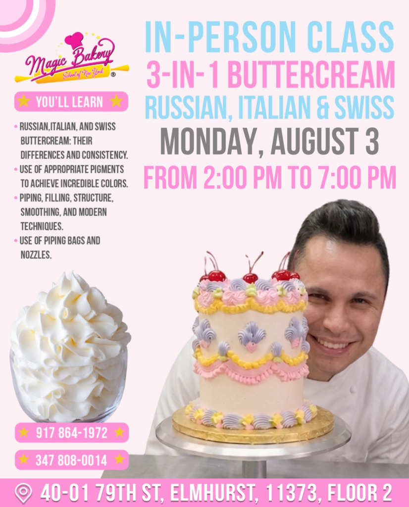 Buttercream 3 en 1 (Ruso, Italiano y Suizo) 🧁✨