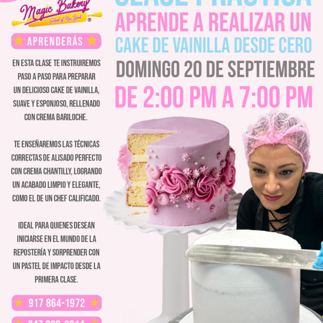 Clase de Cake de Vainilla Septiembre