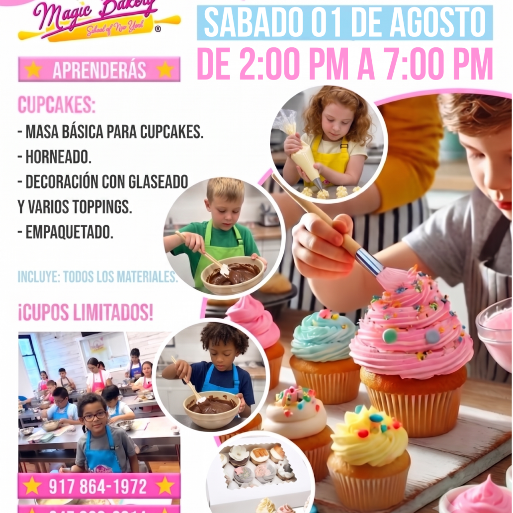 👨‍🍳 Pequeños Pasteleros: Especial de Cupcakes