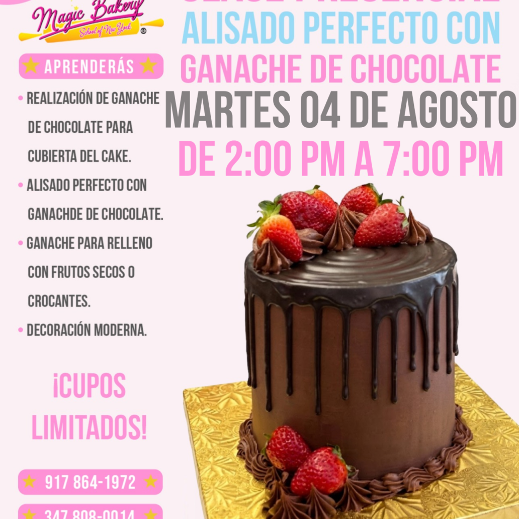 Clase Alisado con Ganache de Chocolate