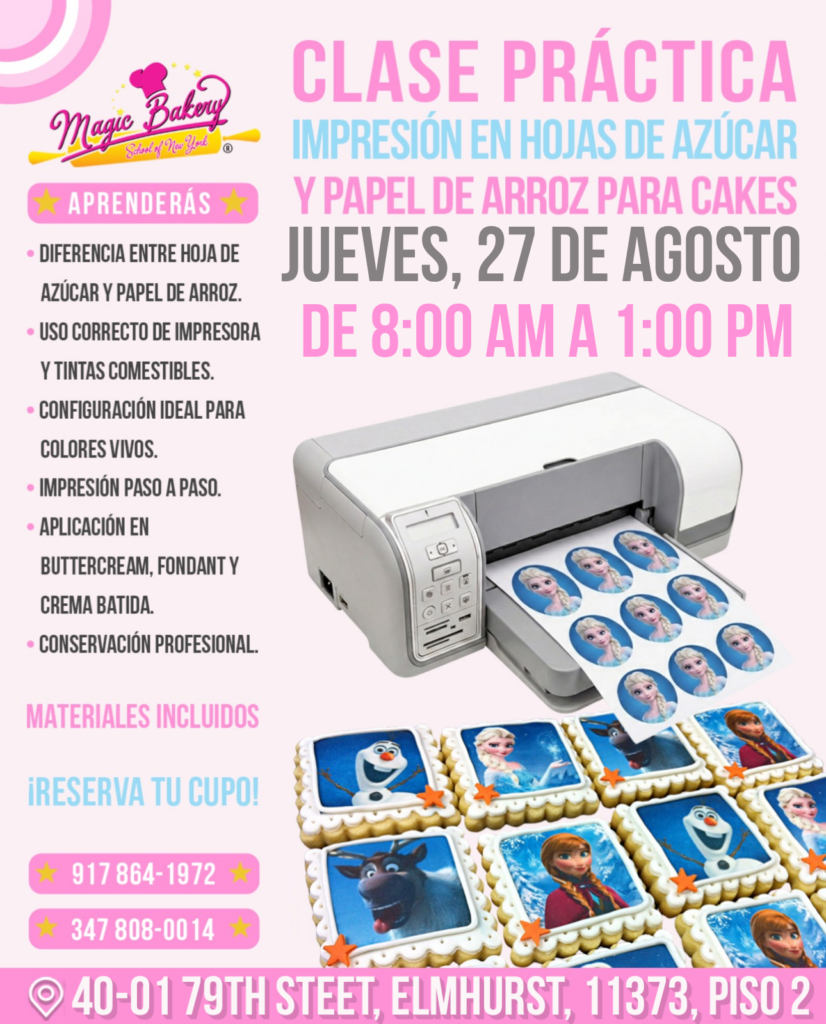 Impresión Comestible: Hojas de Azúcar y Papel de Arroz