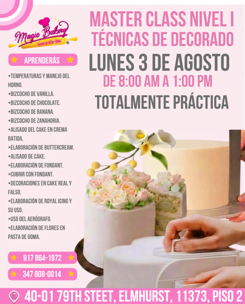 Master Class Nivel I: Técnicas de Decorado 🍰🎨