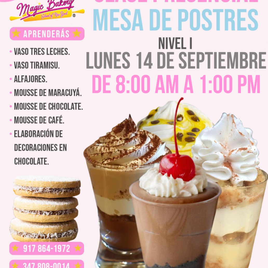 Mesa de Postres Nivel I Septiembre