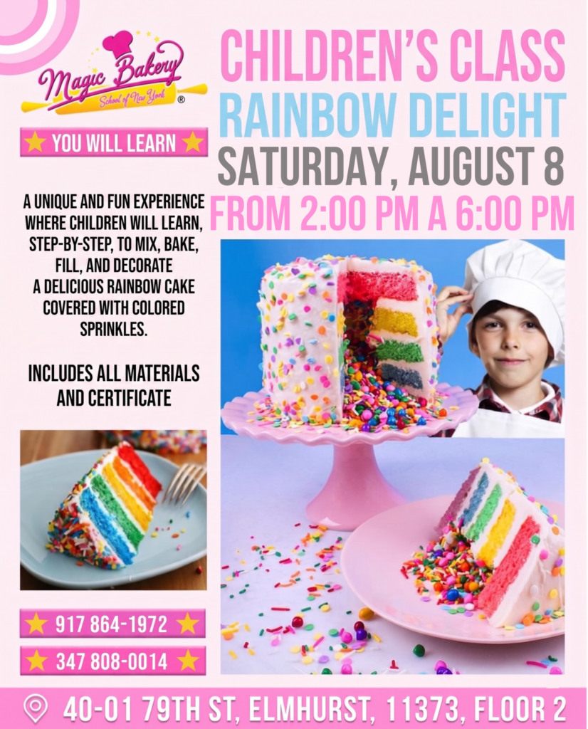 Clase Infantil: Delicia Arcoíris 🌈🍰