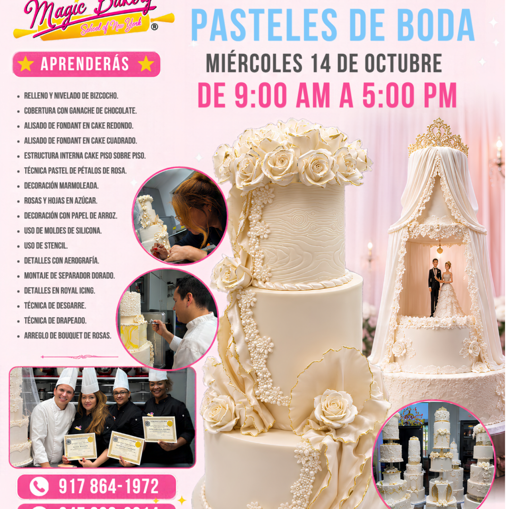 Master de Pasteles de Boda en Nueva York | Octubre