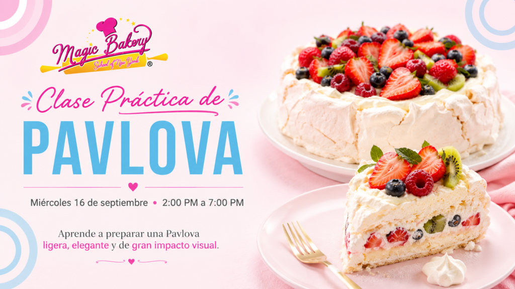 Clase de Pavlova en Nueva York | Magic Bakery School