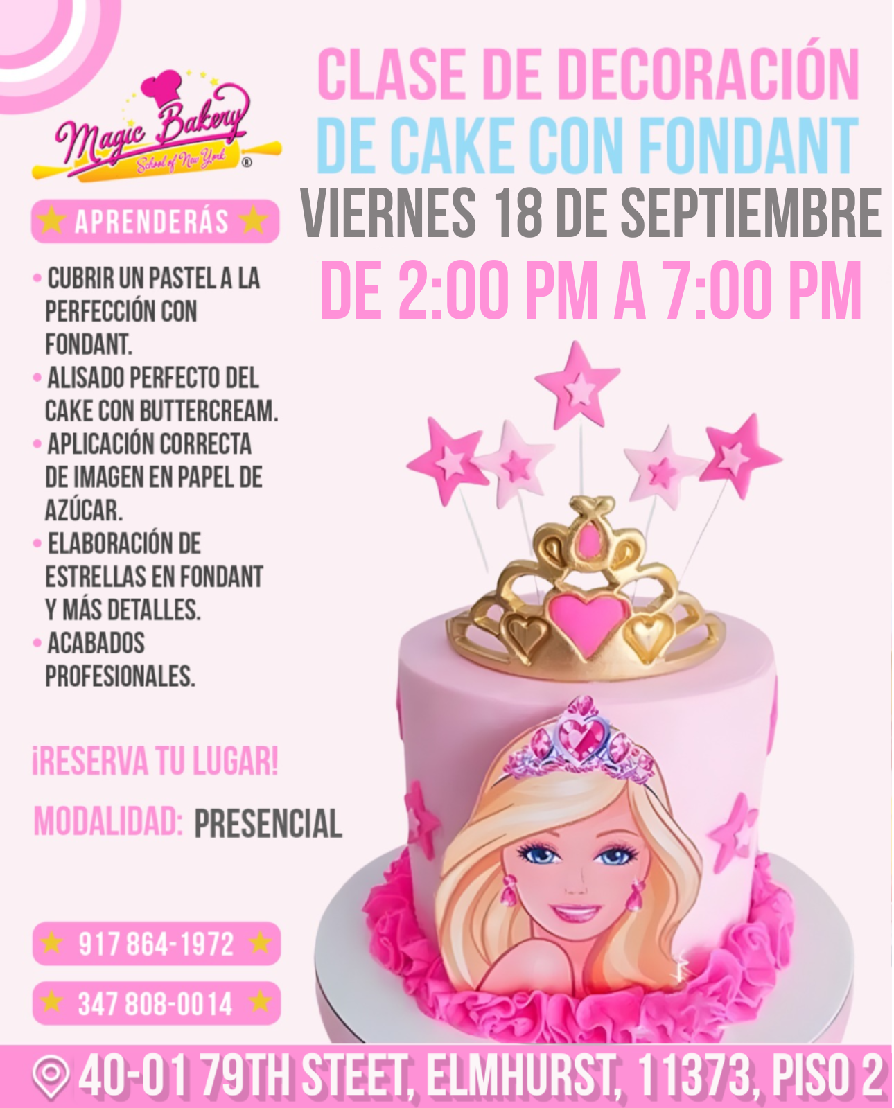 Clase de Decoración de Cake con Fondant Septiembre