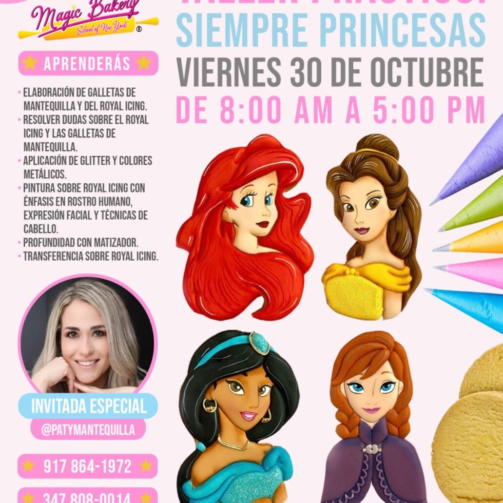 Taller Práctico Siempre Princesas – Galletas Decoradas Octubre