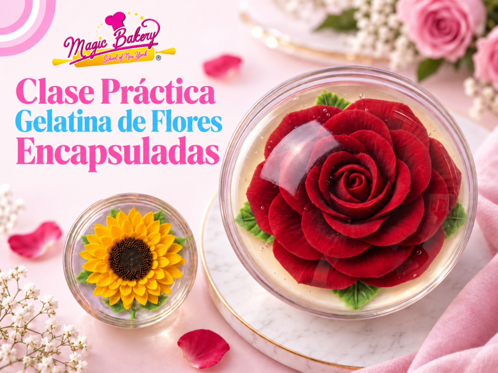 Curso de Gelatina Floral 3D en Nueva York – Flores Encapsuladas