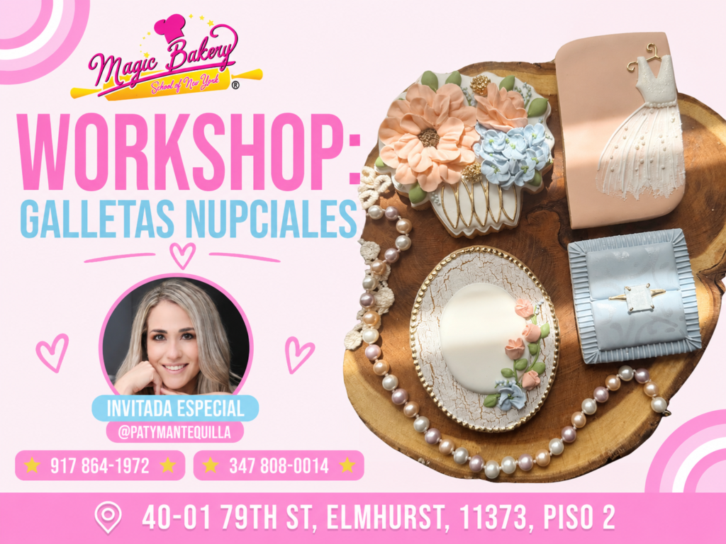 Curso de Galletas Nupciales en Nueva York con Paty Mantequilla