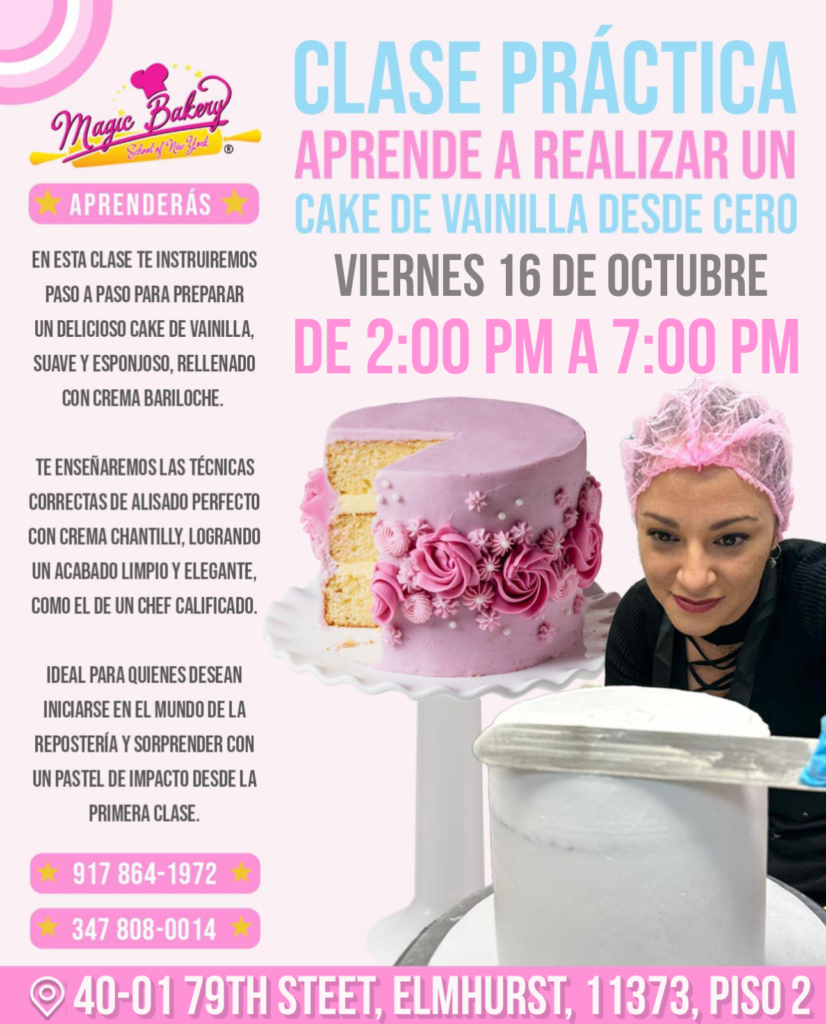 Clase Práctica – Cake de Vainilla desde Cero Octubre
