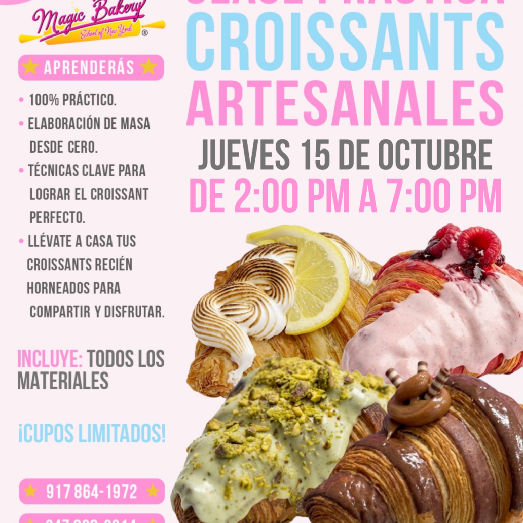 Clase Práctica de Croissants Artesanales Octubre