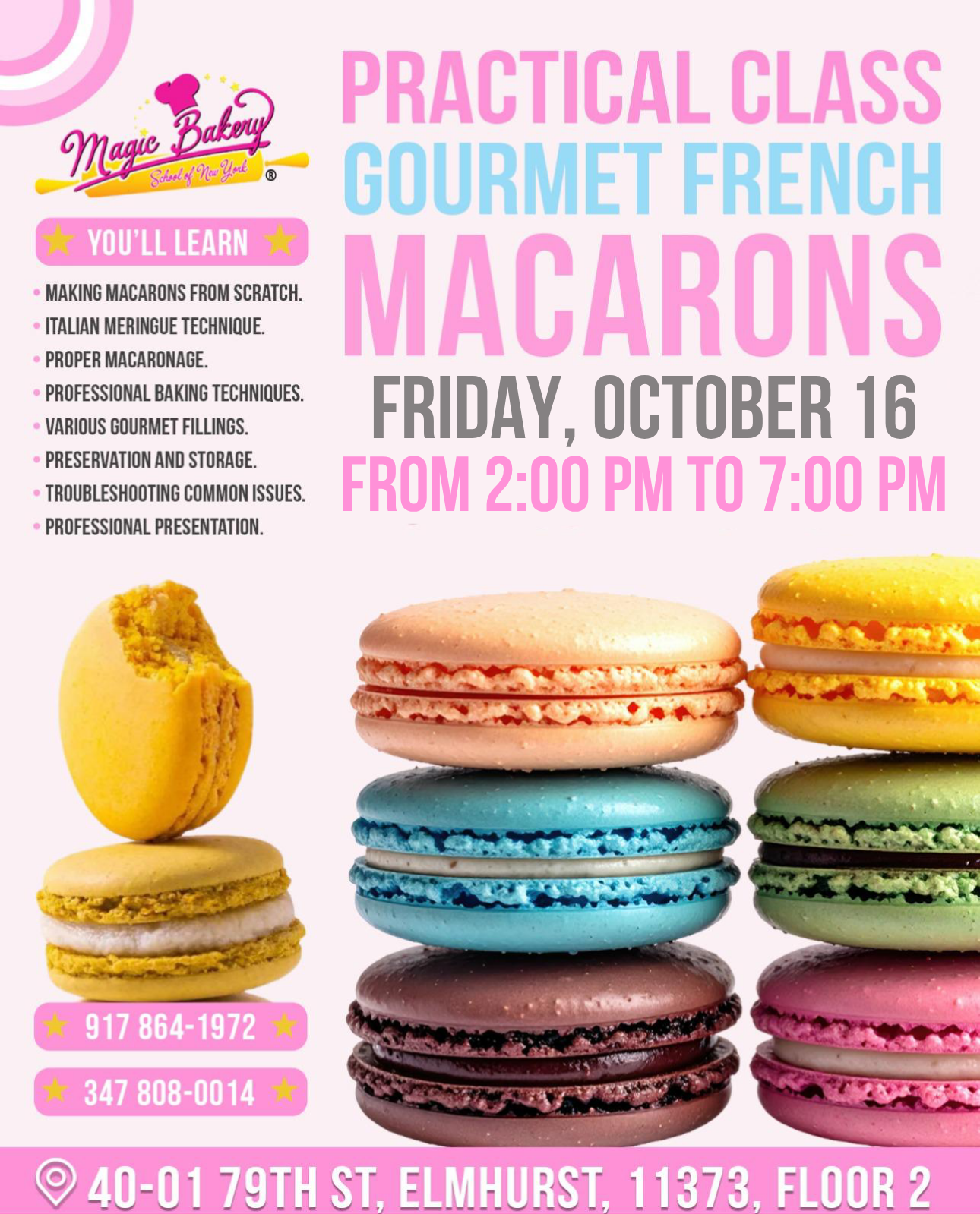 Clase Práctica de Macarons Franceses Octubre - Imagen 8